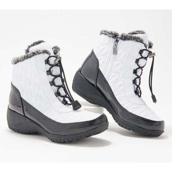 Khombu Waterproof Winter Ankle Snow Boots Size 7M Black Color - Picture 11 of 11